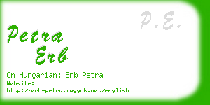 petra erb business card